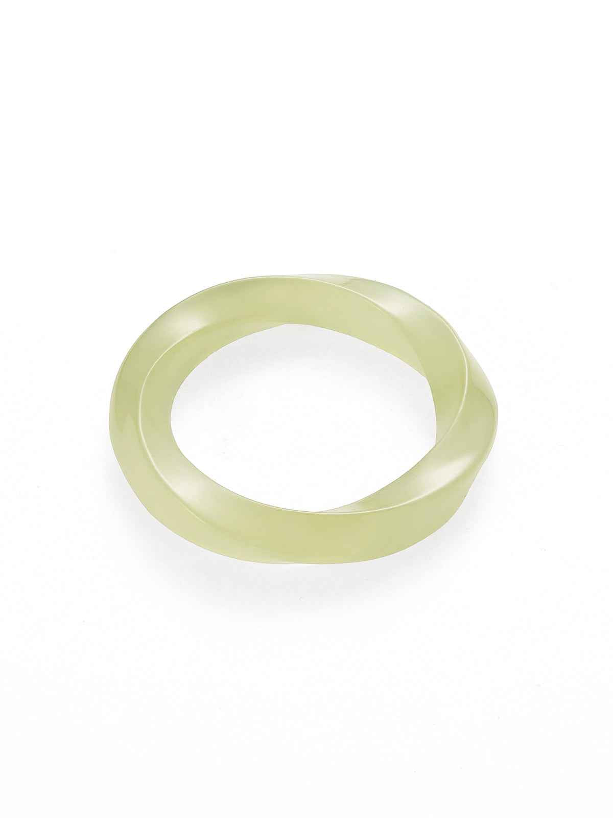 Jade Twisted Band Ring