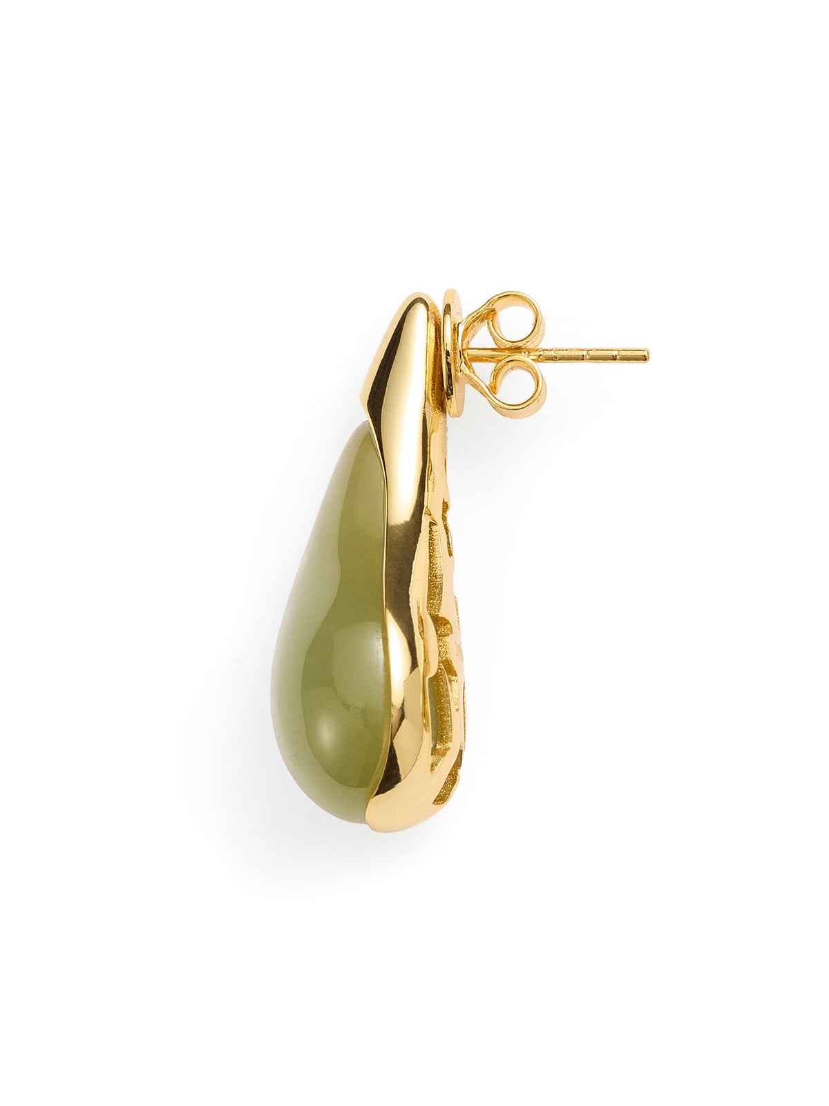 Teardrop Jade Earrings