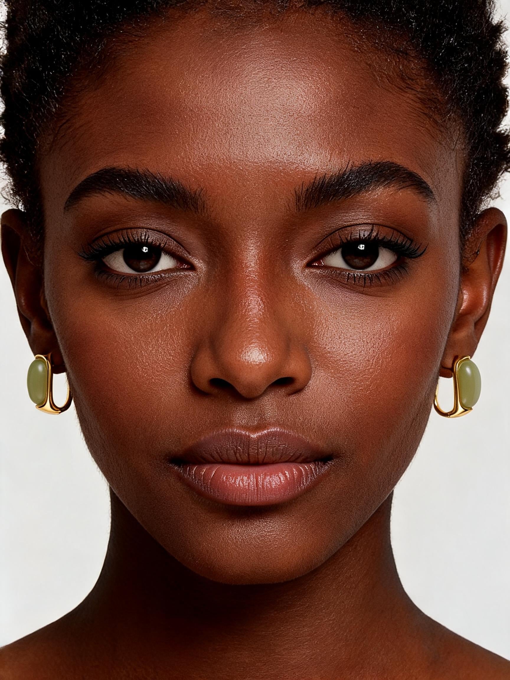 Jade Oval Earrings