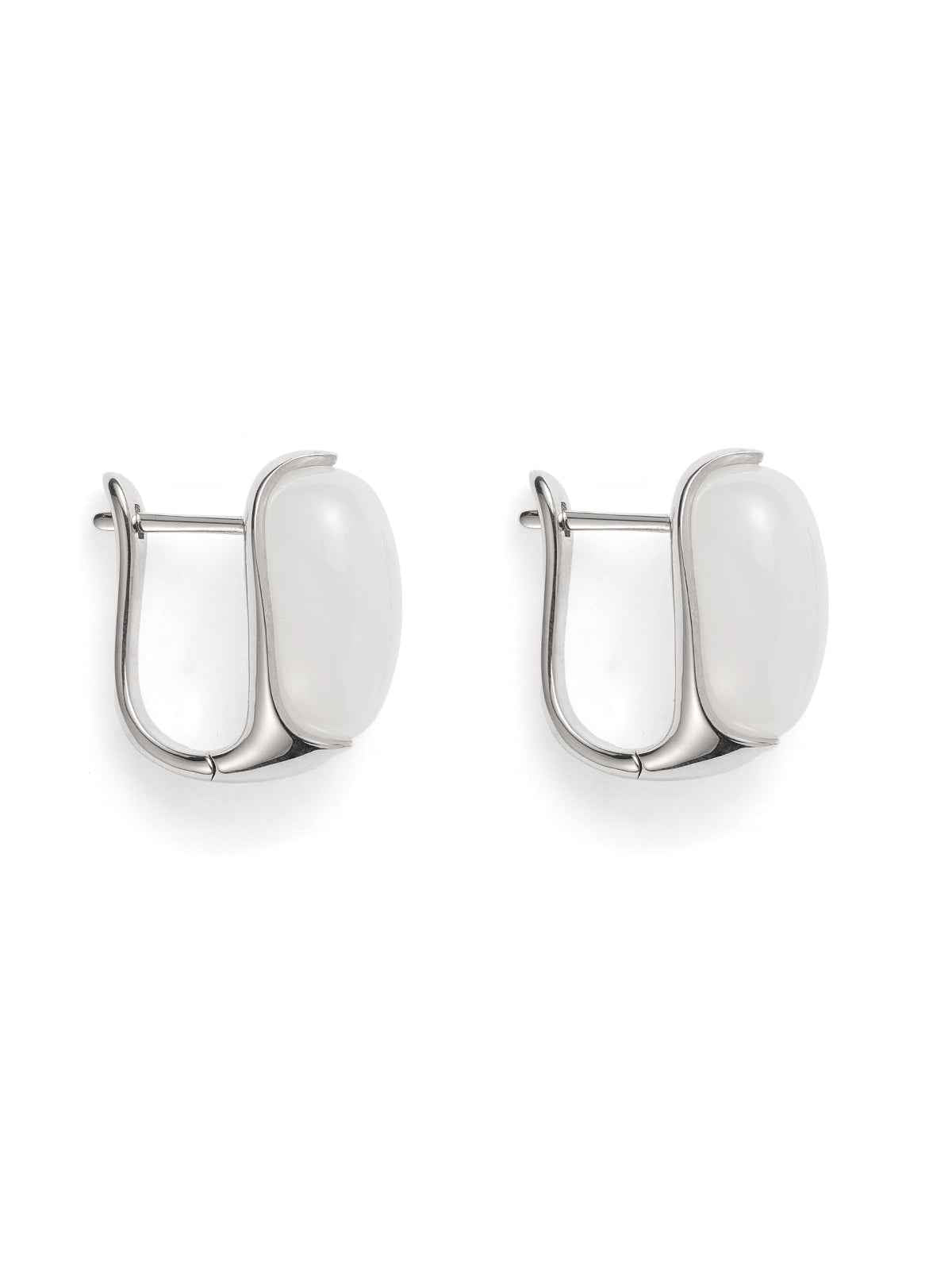 Jade Oval Earrings