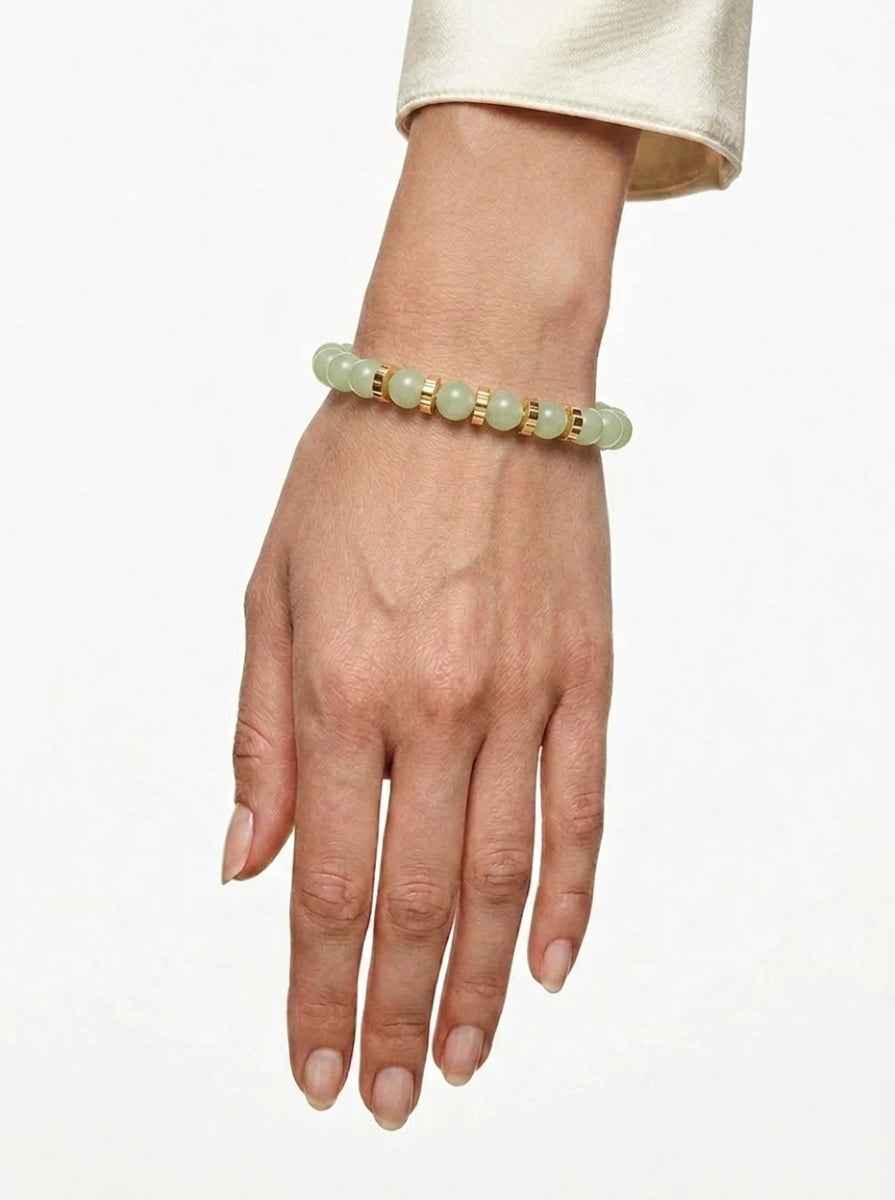 Aura Beaded Hetian Jade Bracelet
