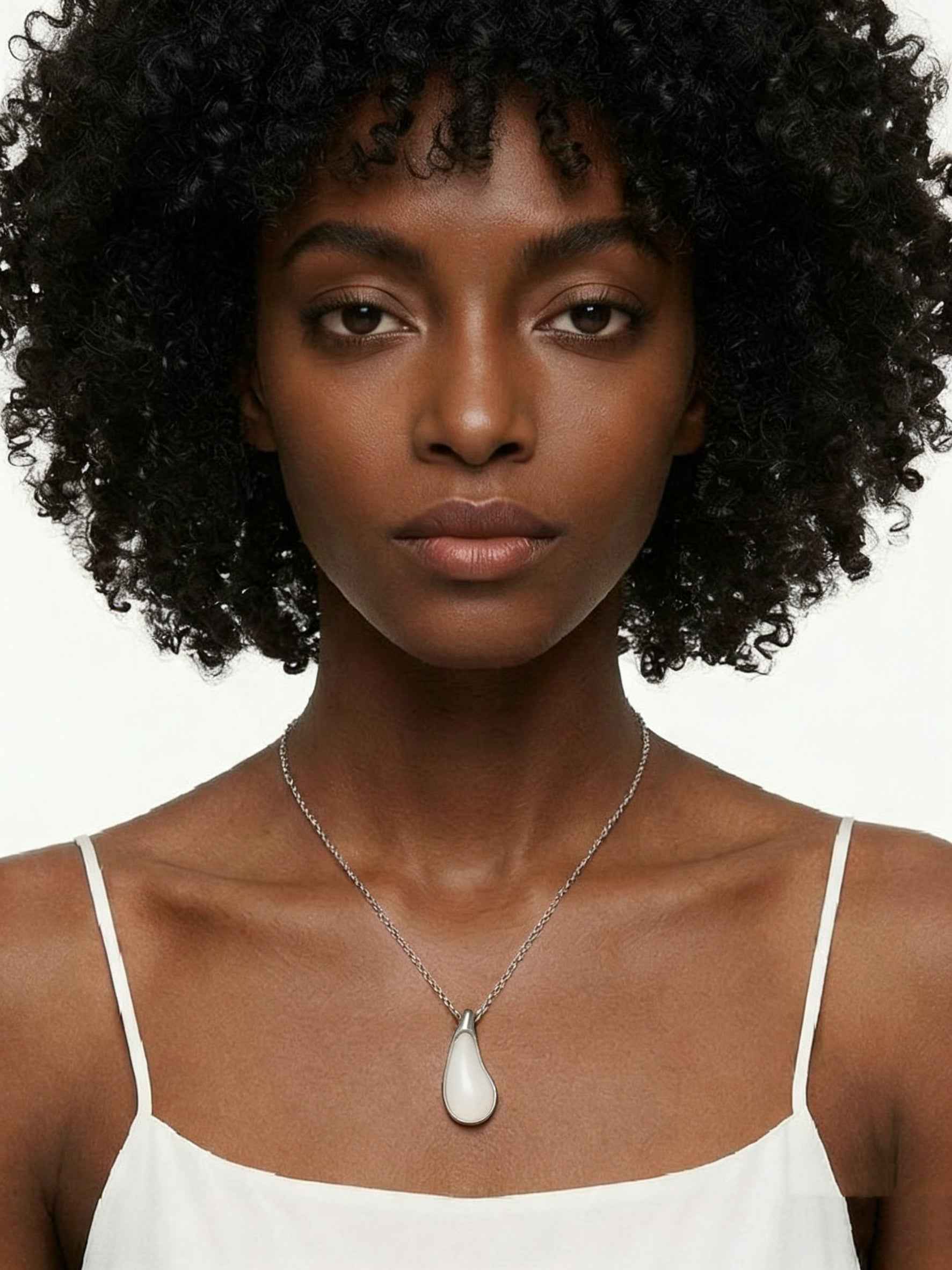 Serene Drop Hetian Jade Necklaces